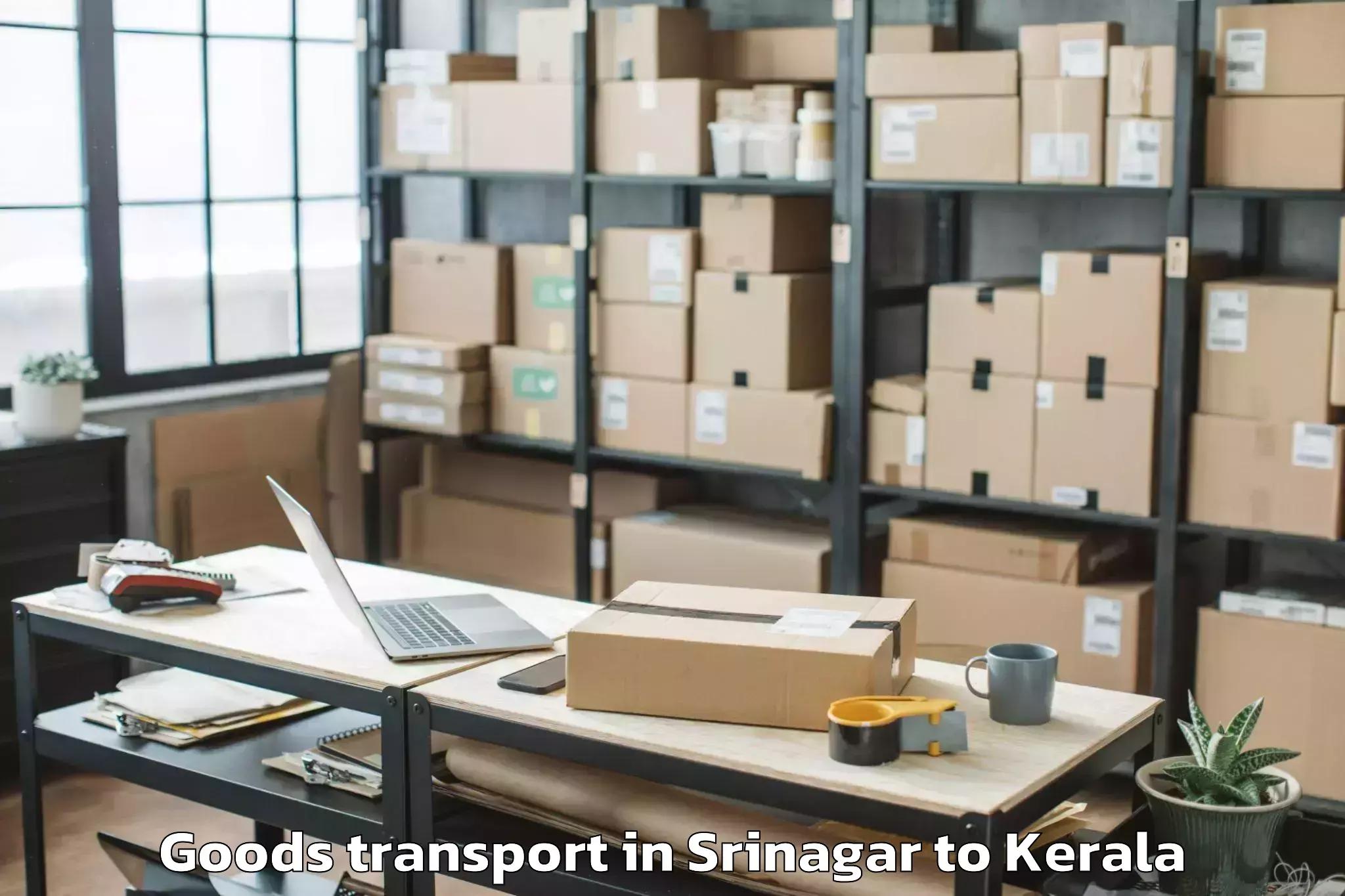 Reliable Srinagar to Marayur Goods Transport